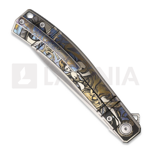 Rike Knife Frame Lock Engraved M390 sulankstomas peilis