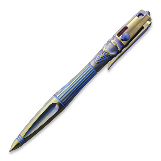Rike Knife Titanium Pen Gold and Blue