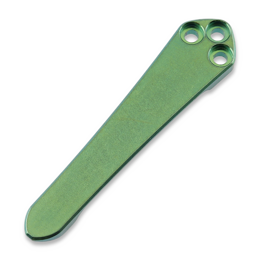 Ripps Garage Tech Spyderco Universal 3D Clip V2.0 - Anodized Green / Titanium