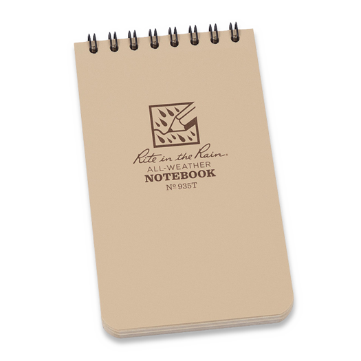 Rite in the Rain 3 x 5 Top Spiral Notebook, Tan