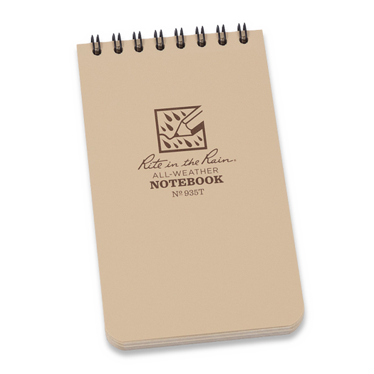 Rite in the Rain 3 x 5 Top Spiral Notebook, Tan