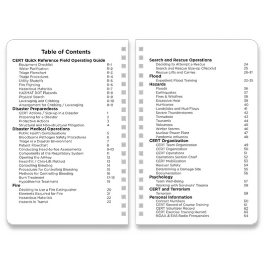 Rite in the Rain CERT Field Operators Guide
