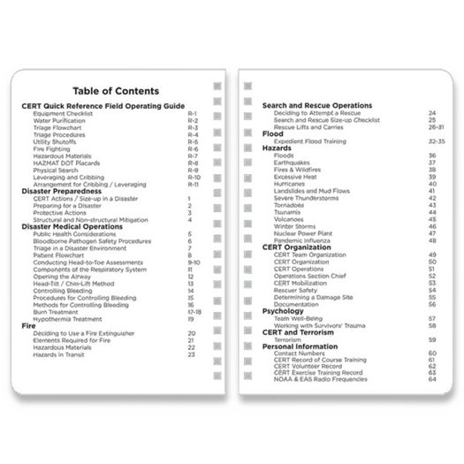 Rite in the Rain CERT Field Operators Guide