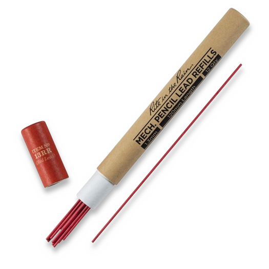 Rite in the Rain Mechanical Pencil Refill Pack, sarkans