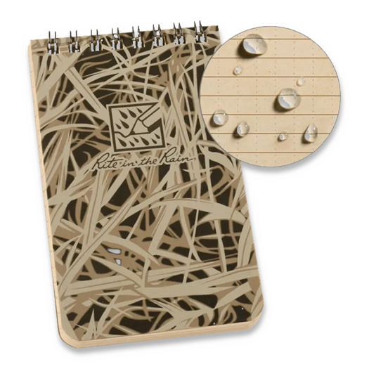 Rite in the Rain Pocket Top Spiral 3 x 5, Grass Camo