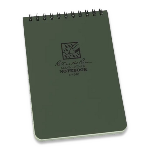 Rite in the Rain Pocket Top Spiral Kit 4 x 6, Green/Tan