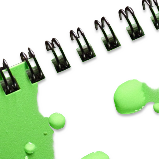 Rite in the Rain Side Spiral 4.625 x 7, Hi Viz Green