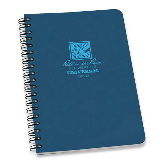 Rite in the Rain Side Spiral Notebook, sininen