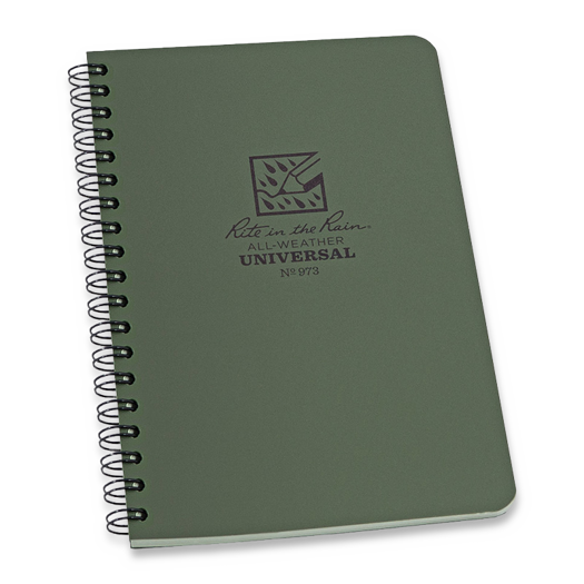 Rite in the Rain Side Spiral Notebook Green