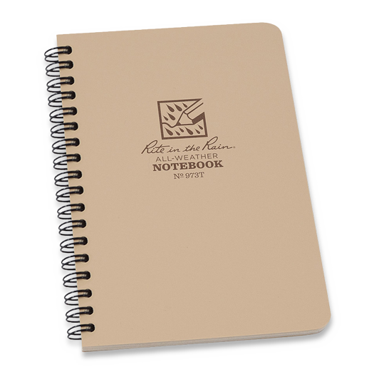 Rite in the Rain Side Spiral Notebook Tan