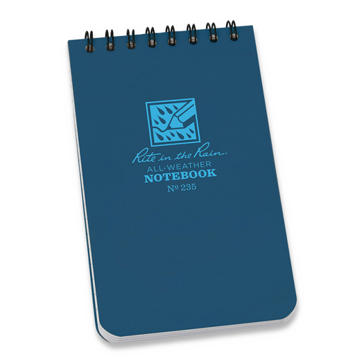 Rite in the Rain Top Spiral Notebook 3x5 Blue