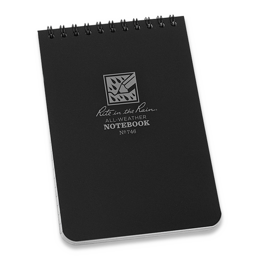 Rite in the Rain Top Spiral Notebook Black