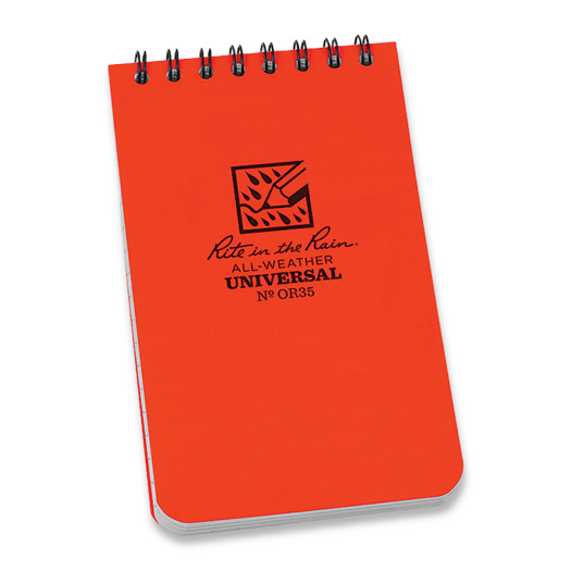 Rite in the Rain Top Spiral Notebook Orange