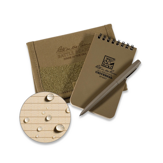 Rite in the Rain Tri-Fold Kit 3" x 5", Tan