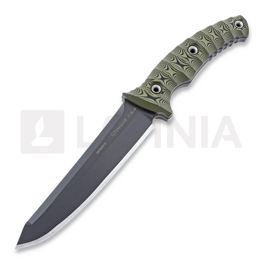 RMJ Tactical Combat Asia knife, green/black