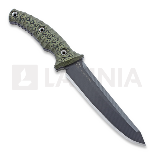 RMJ Tactical Combat Asia kniv, green/black