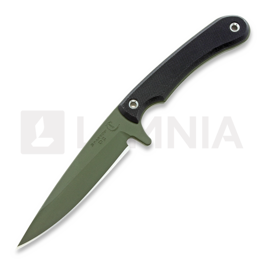 Nóż RMJ Tactical Sparrow, hybrid sheath, black/OD