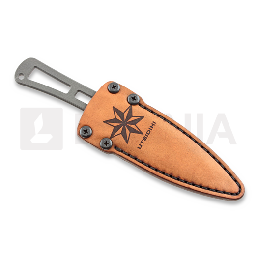 RMJ Tactical Utsidihi with leather sheath kniv