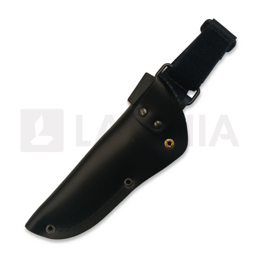 Rokka Korpisoturi 刀, black, leather sheath