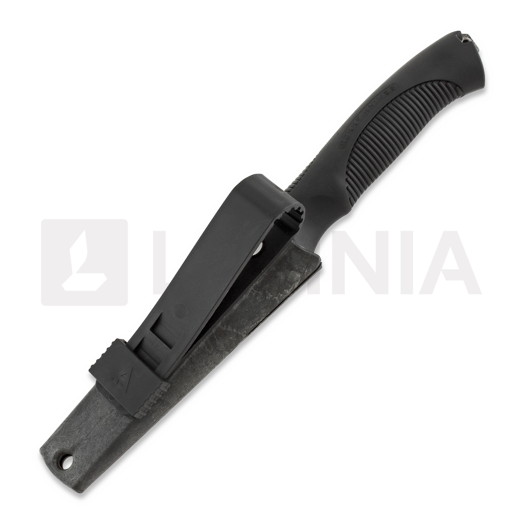 Нож Rokka Korpisoturi с креплением Ulticlip, чёрный