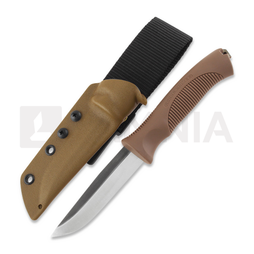 Rokka Korpisoturi kniv, coyote, kydex sheath