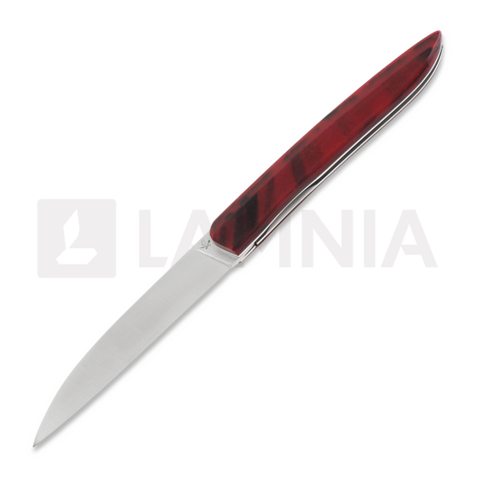 Coltello pieghevole Roland Lannier Why So Serious? More Rock n' Roll, marble red