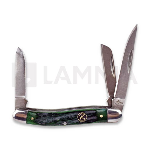 Roper Knives Stockman Green Bone Carbon