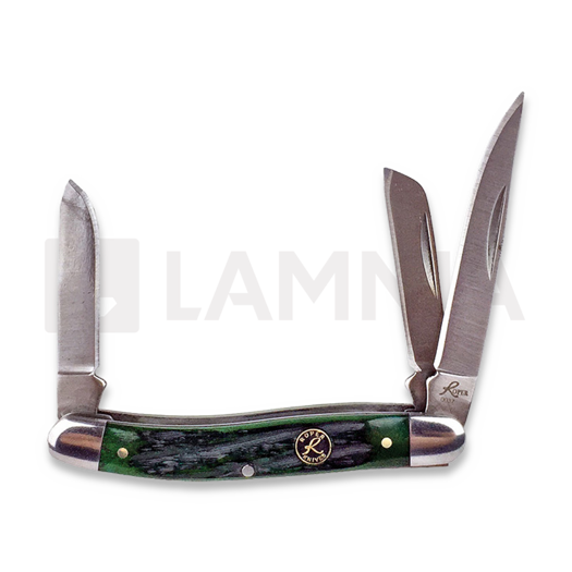 Roper Knives Stockman Green Bone Carbon