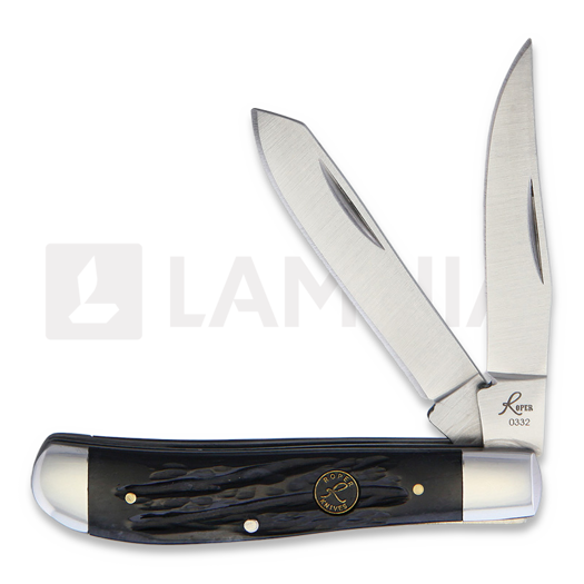 Roper Knives Trapper Black Bone pocket knife