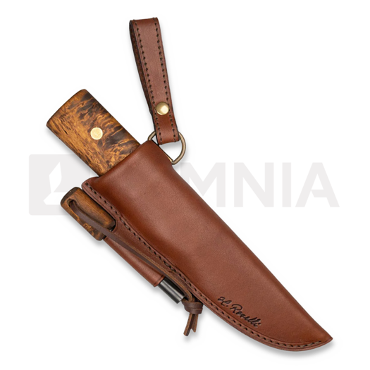 Roselli Hunting knife, dark, full tang with firesteel