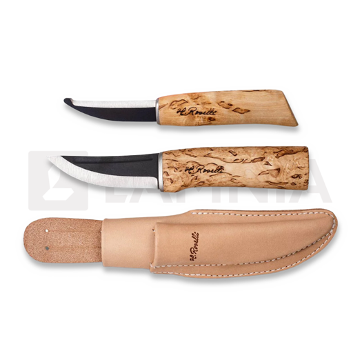 Roselli Hunting + Opening round edge double knife, combo sheath