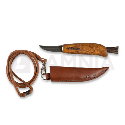 Roselli Mushroom knife with leather cord