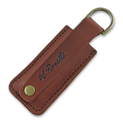 Roselli Sharpening stone in leather sheath, D ring