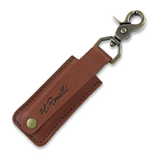 Roselli Sharpening stone in leather sheath, trigger snapp