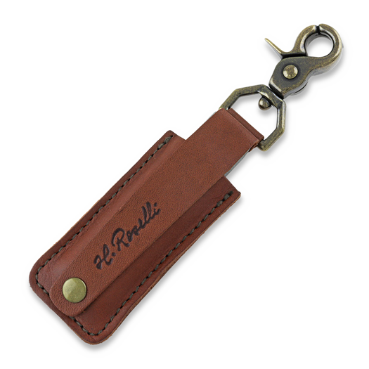 Roselli Sharpening stone in leather sheath, trigger snapp