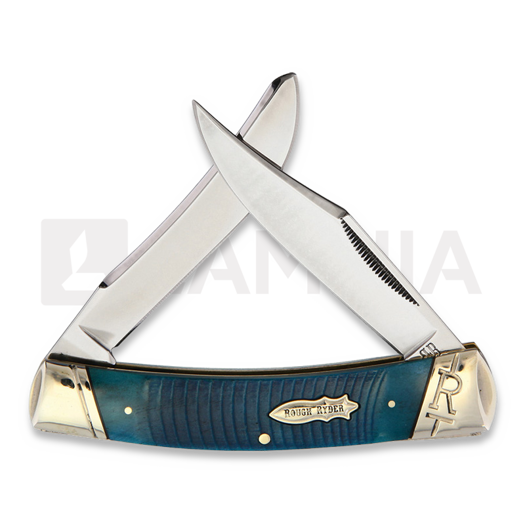 Pocket knife Rough Ryder Black & Blue Large Moose