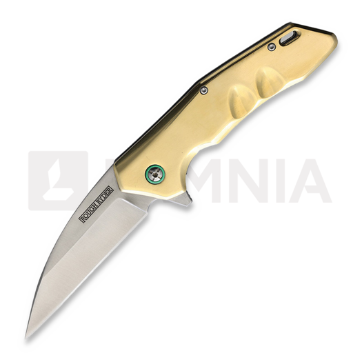 Saliekams nazis Rough Ryder Brass Linerlock, wharncliffe