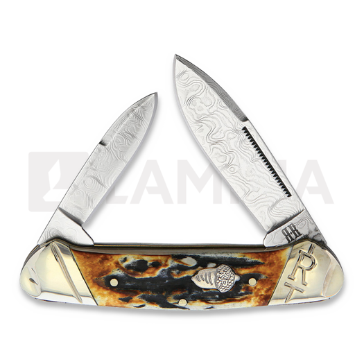Rough Ryder Canoe Cinnamon Stag pocket knife