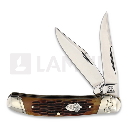 Rough Ryder Copperhead Amber Jigged Bone linkkuveitsi