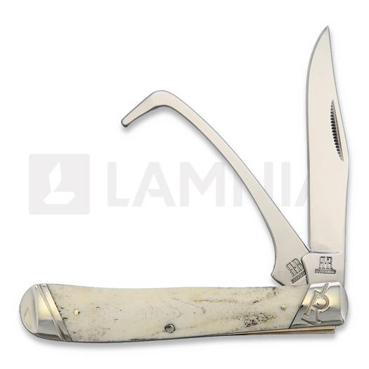 Pocket knife Rough Ryder Equestrian Trapper White Bone
