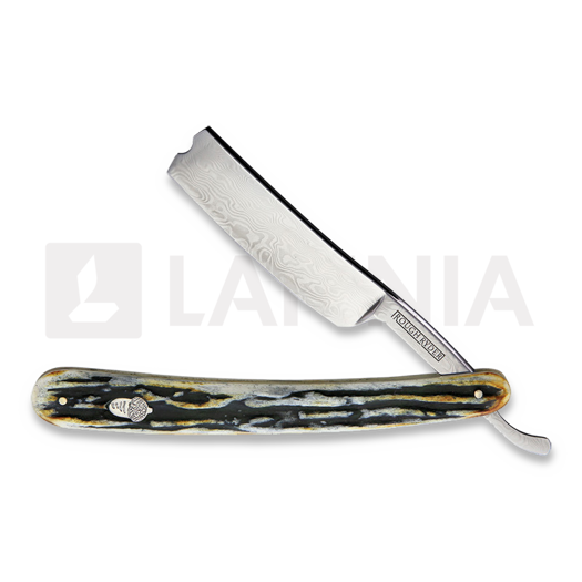 Lâmina direita Rough Ryder Folding Cinnamon Stag