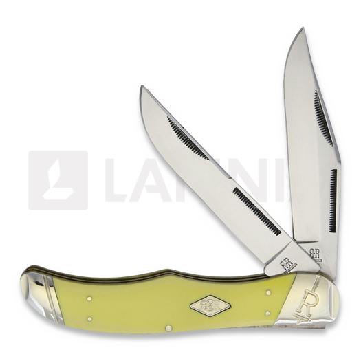 Rough Ryder Folding Hunter Carbon Yellow pocket knife