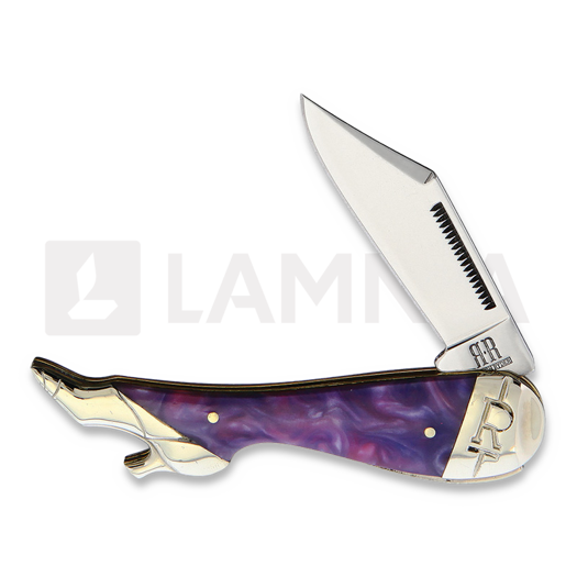 Skladací nôž Rough Ryder Leg Knife Purple Swirl