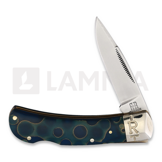มีดพับ Rough Ryder Lockback Blue Swirl