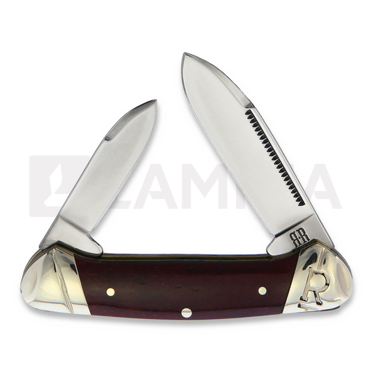 Rough Ryder Mini Canoe Red Smooth Bone pocket knife