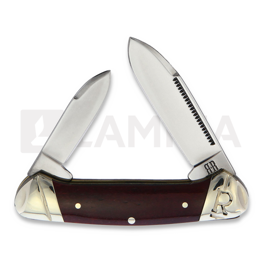 Rough Ryder Mini Canoe Red Smooth Bone pocket knife