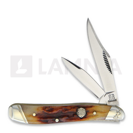 Rough Ryder Peanut Brown Stag Bone pocket knife