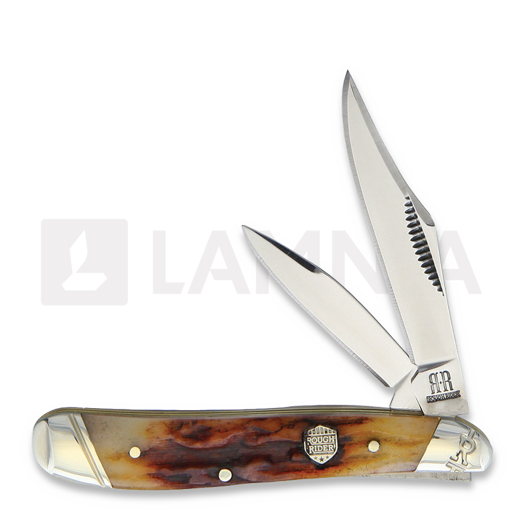 Rough Ryder Peanut Brown Stag Bone pocket knife