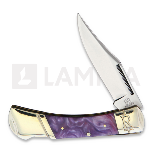 Rough Ryder Purple Swirl Lockback folding knife