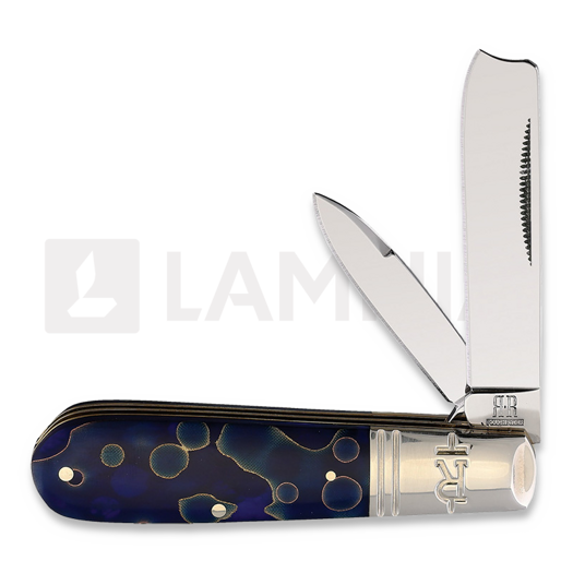 Rough Ryder Razor Barlow Blue Swirl pocket knife